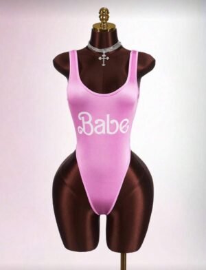 Mono de mujer de material brillante y escote pronunciado   TALLA: S